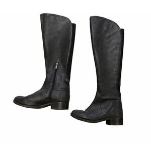 Jessica Simpson Randee Knee High Leather Boots Black Size 8.5